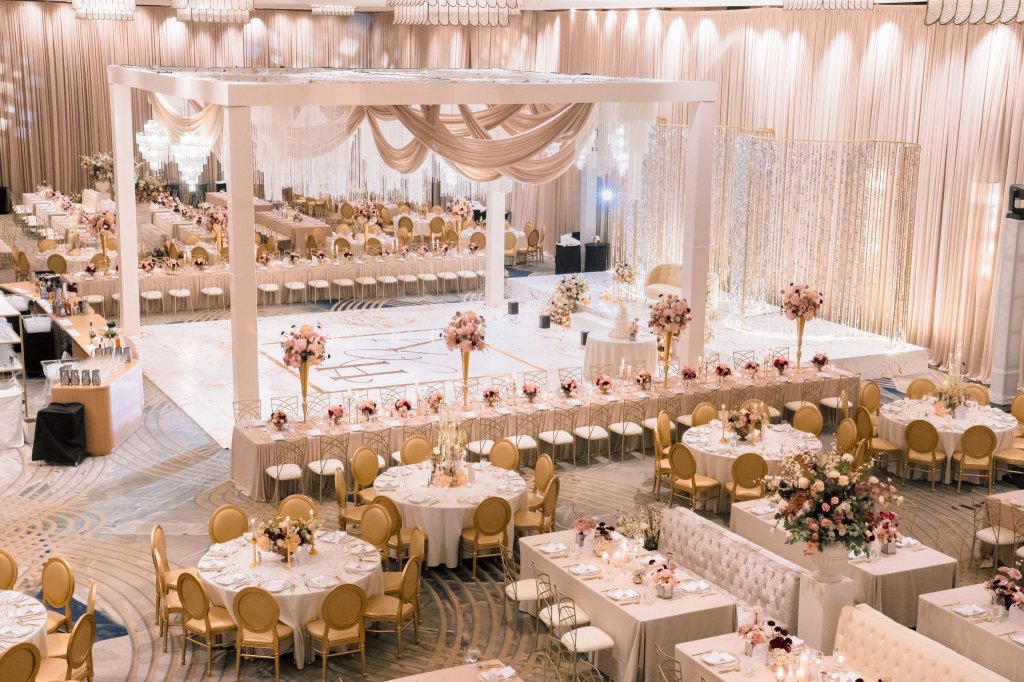 Indian wedding reception at the Fairmont Royal York designed by GPS Decors