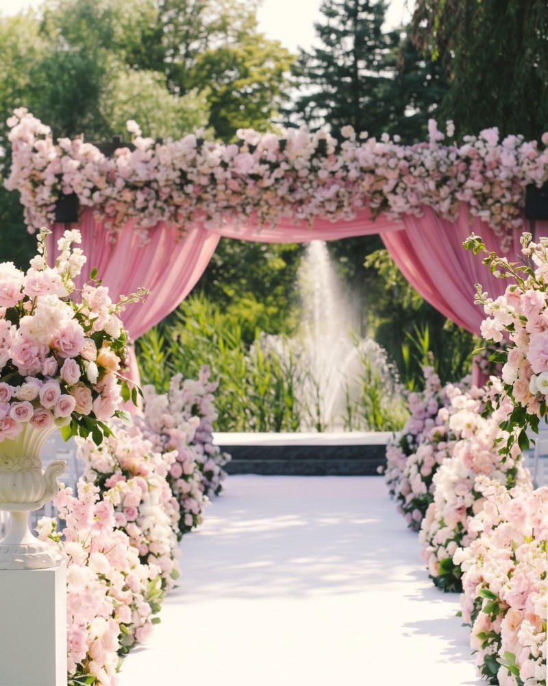 Wedding ceremony at Arlington Estate by GPS Decors